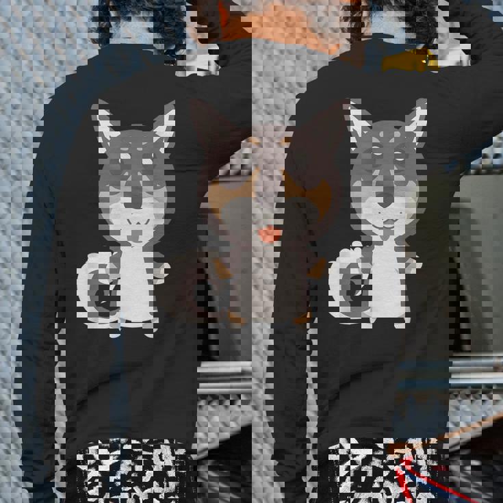East Siberian Laika Vostotchno-Sibirskaia Laika Back Print Long Sleeve T-shirt