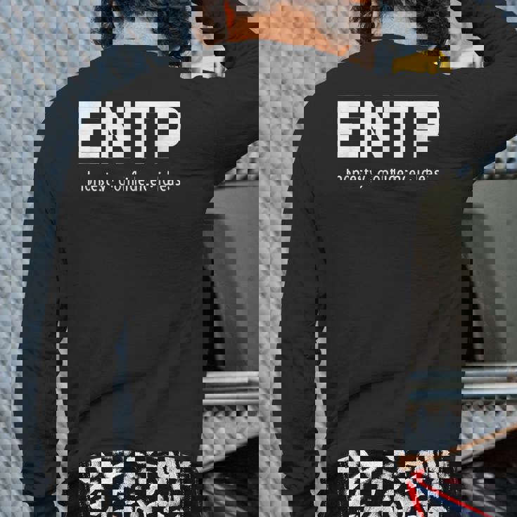 Entp Debater Analyst 16 Personality Test Back Print Long Sleeve T-shirt