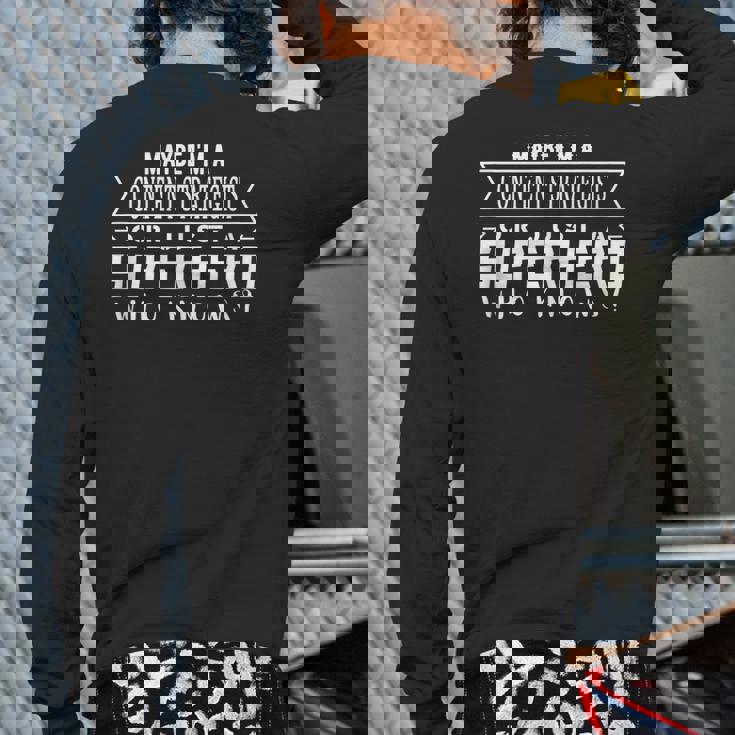 Working & Profession Content Strategist Back Print Long Sleeve T-shirt