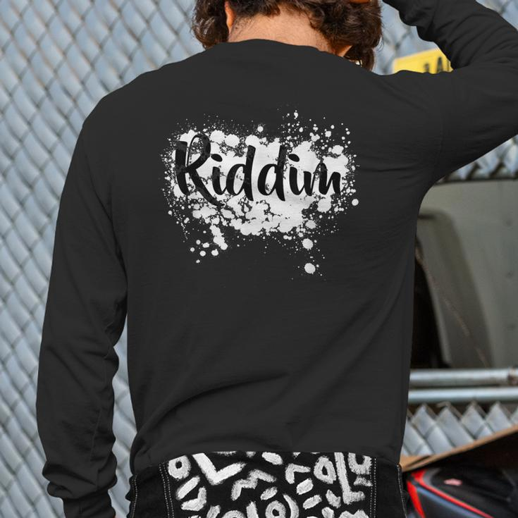 Headbanger Riddim Dubstep Raver Junglist Back Print Long Sleeve T