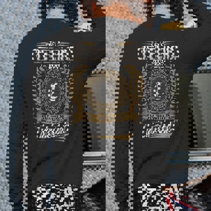 It's A Castellanos Thing You Wouldnt Understand Name Classic Back Print Long Sleeve T-shirt