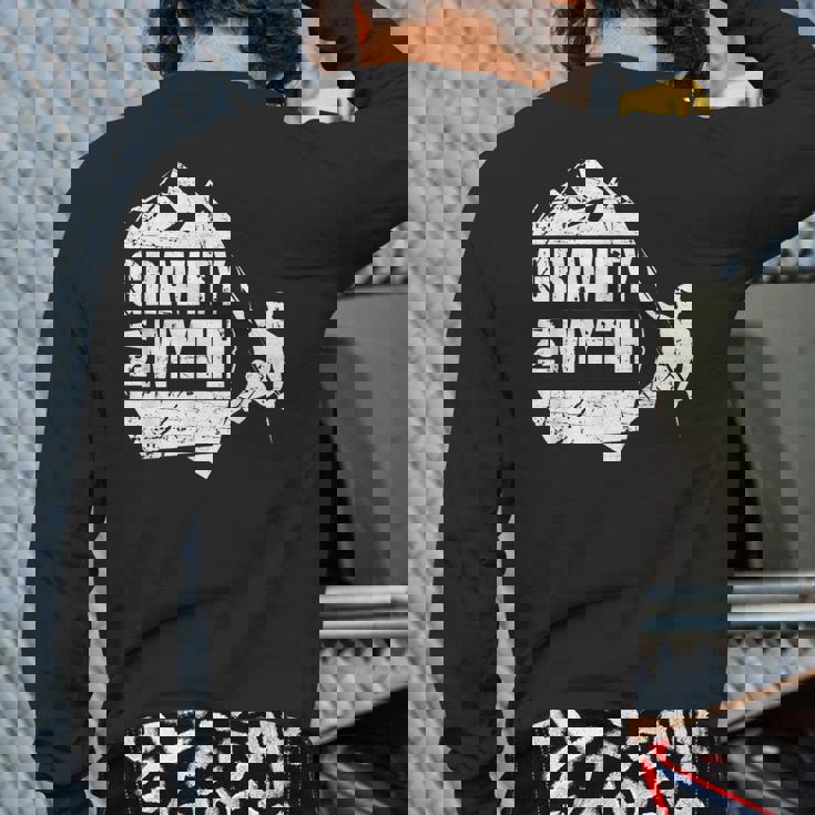 RockClimbersLovers Back Print Long Sleeve T-shirt RockClimbersLovers Back Print Long Sleeve T-shirt