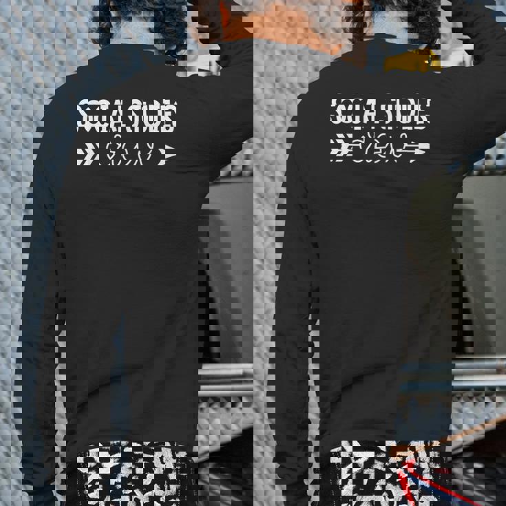 Social Studies Team Social Studies Crew Back Print Long Sleeve T-shirt