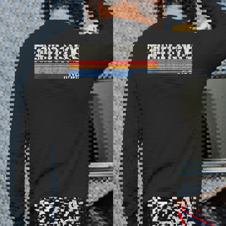 Vintage 70S 80S Style Zephyr Cove Nv Back Print Long Sleeve T-shirt