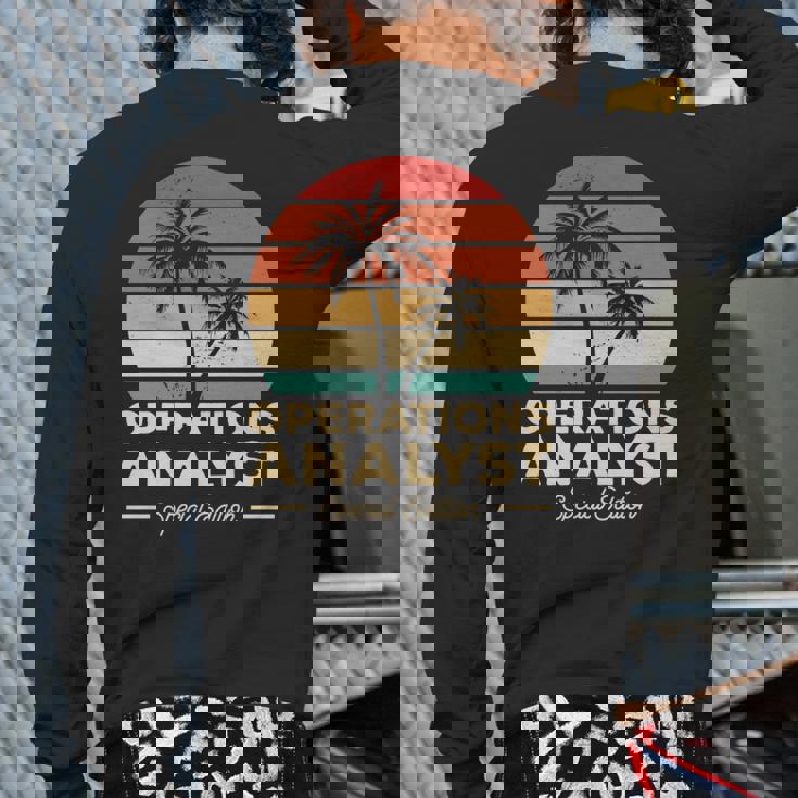 Vintage Operations Analyst Back Print Long Sleeve T-shirt Vintage Operations Analyst Back Print Long Sleeve T-shirt