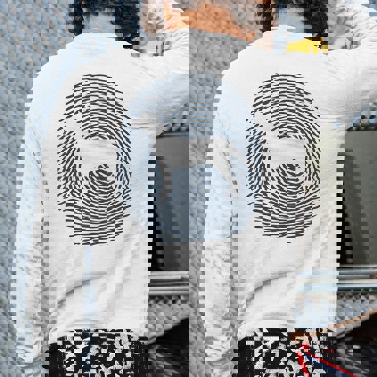Hamiltonstovare Dna Fingerprint I Dog Hamiltonstovare Back Print Long Sleeve T-shirt