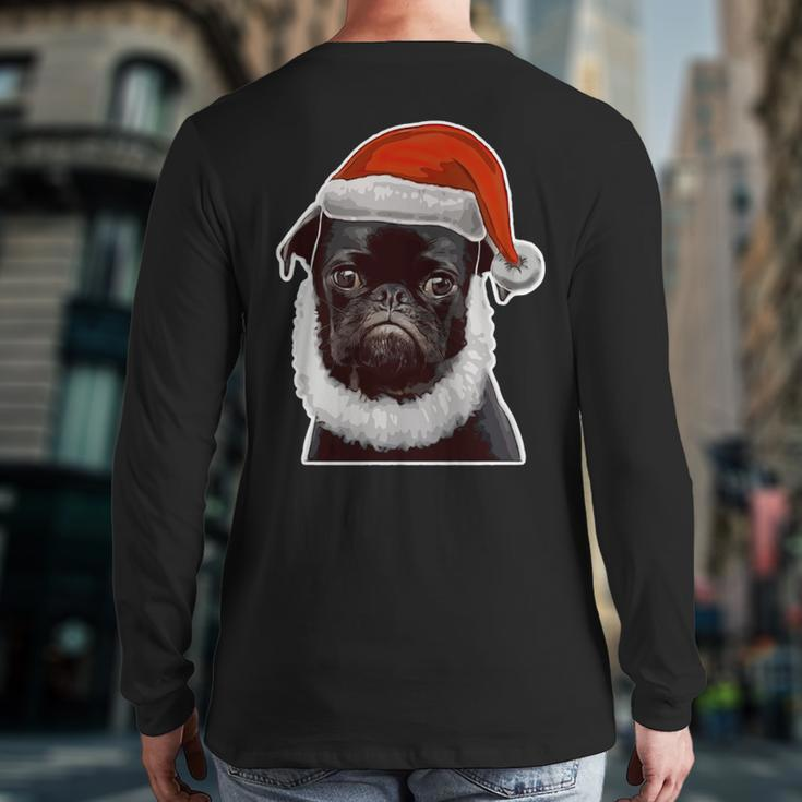 Pug Christmas Ugly Sweater For Pug Dog Lover Back Print Long Sleeve T-shirt
