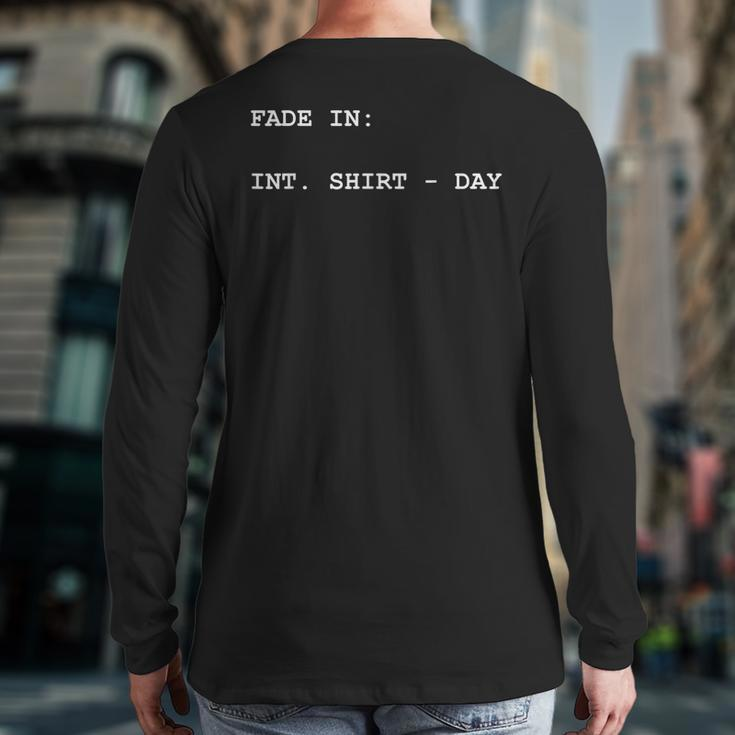 For Screenwriters Back Print Long Sleeve T-shirt