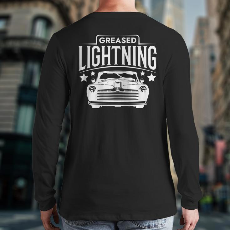 Greased Lightning Hot Rod Greaser Back Print Long Sleeve T-shirt