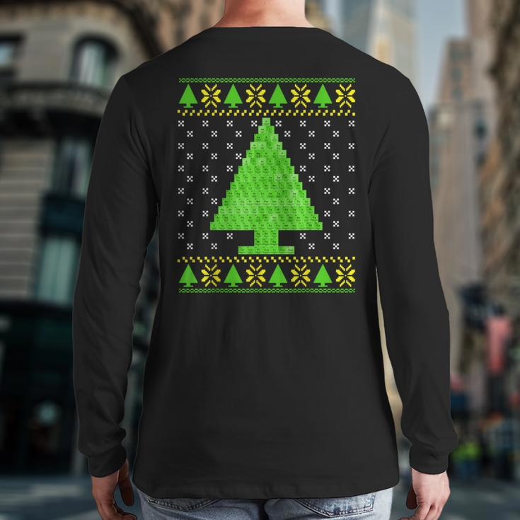 Periodic Table Ugly Christmas Sweater Back Print Long Sleeve T-shirt