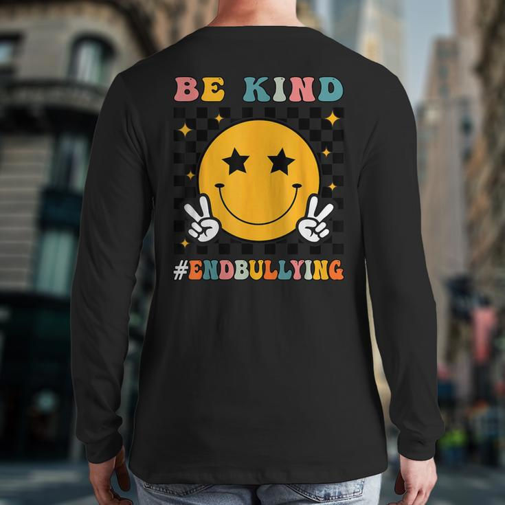 Unity Day Orange Anti Bullying Be Kind Back Print Long Sleeve T-shirt