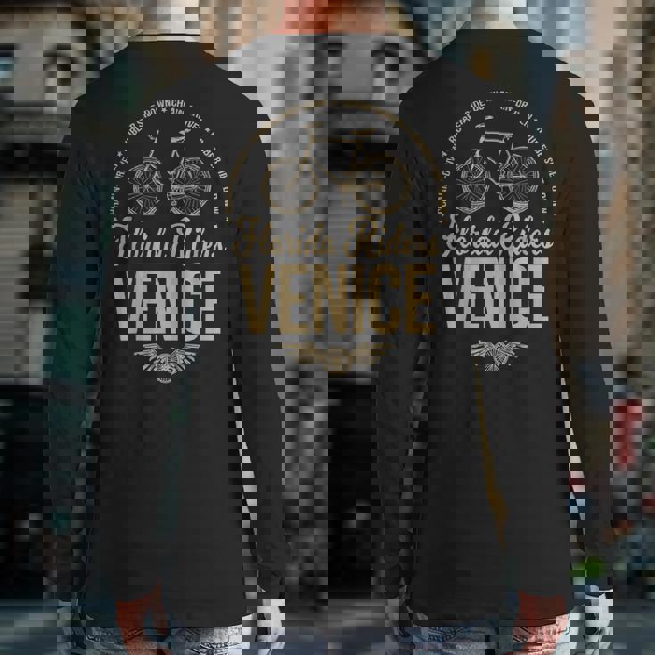 Venice Riders Florida Bicycle Cycling Back Print Long Sleeve T-shirt