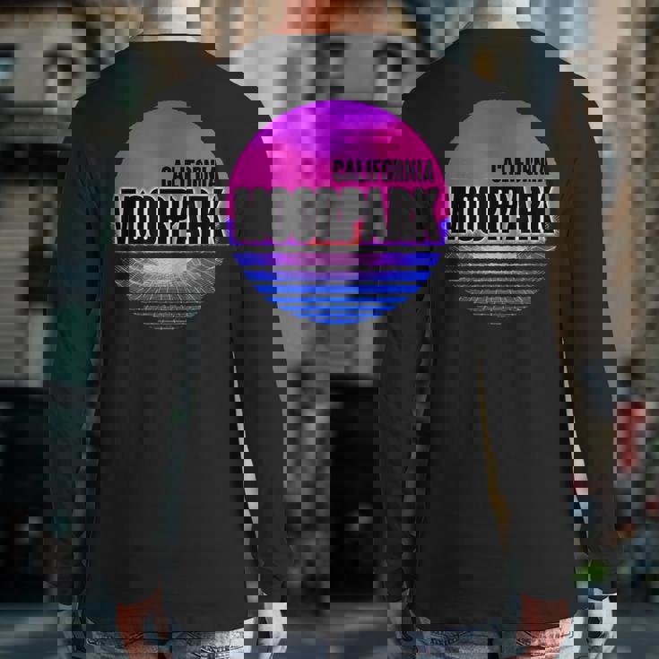 Vintage Moorpark Vaporwave California Back Print Long Sleeve T-shirt