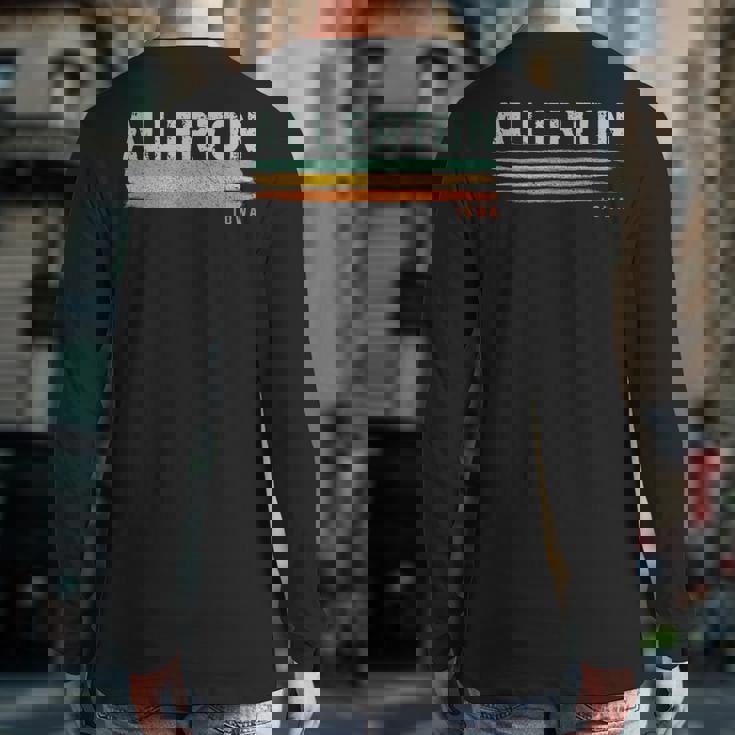 Vintage Stripes Allerton Ia Back Print Long Sleeve T-shirt Vintage Stripes Allerton Ia Back Print Long Sleeve T-shirt