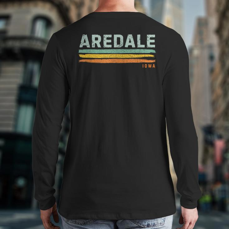 Vintage Stripes Aredale Ia Back Print Long Sleeve T-shirt