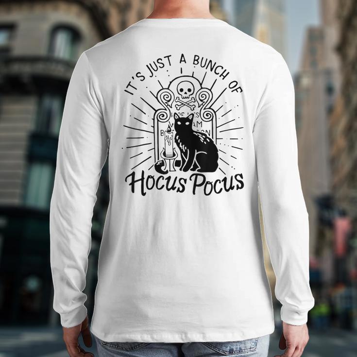 Halloween Movie Cat Witch Hocus Pocus Halloween Classic Back Print Long Sleeve T-shirt