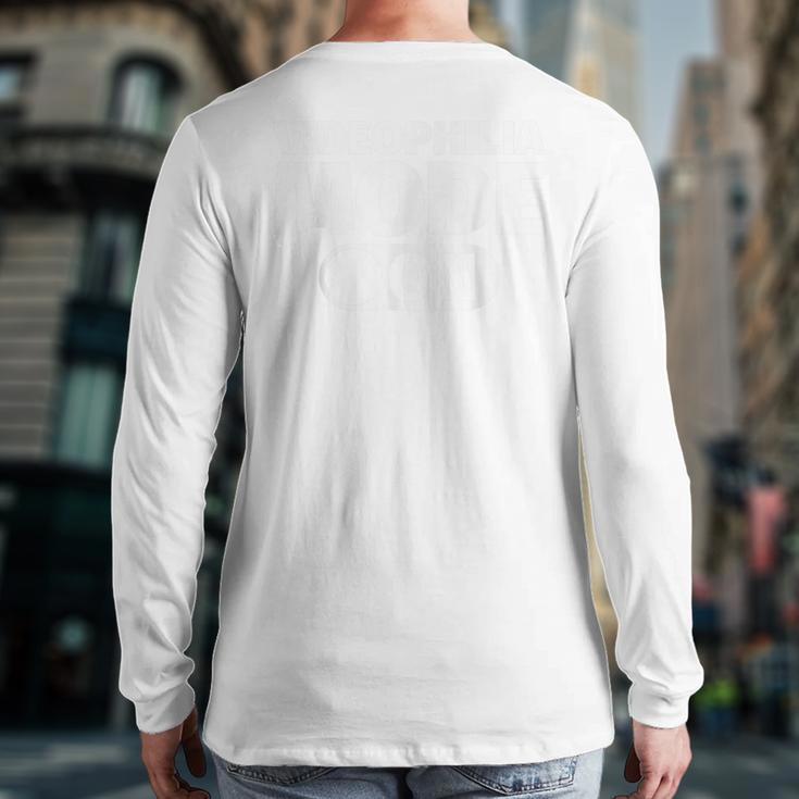 Videophilia Mode On Back Print Long Sleeve T-shirt