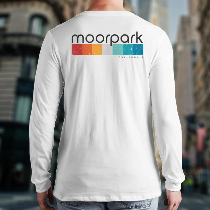 Vintage Moorpark California Ca Retro Back Print Long Sleeve T-shirt
