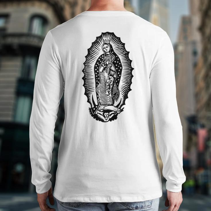 Virgin Mary Santa Maria Catholic Church Group Back Print Long Sleeve T-shirt