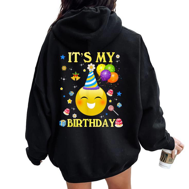 It's My Birthday For Boy Girl Women Oversized Hoodie Back Print