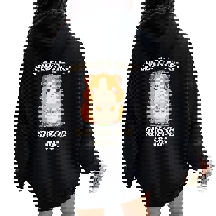 World's Best Guinea Pig Mom Mama Women Oversized Hoodie Back Print