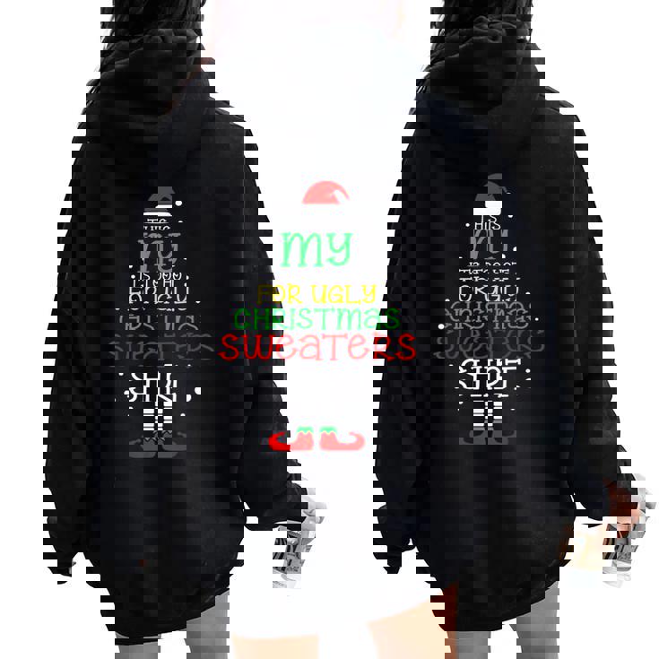 Oversized Christmas Hoodie Womens It's Too Hot For Ugly Christmas