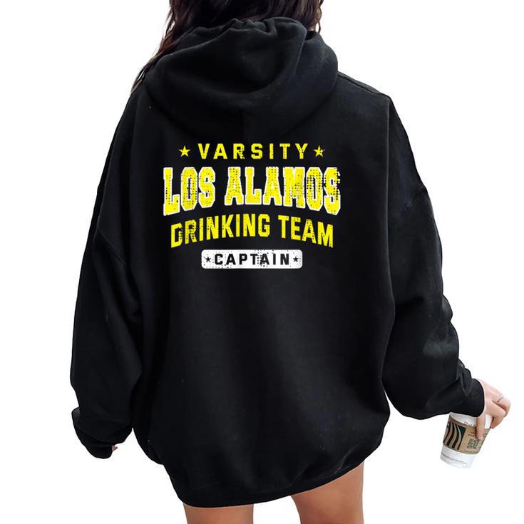 Los Alamos Drinking Team Captain Beer Lover Craft Beer Women Oversized Hoodie Back Print