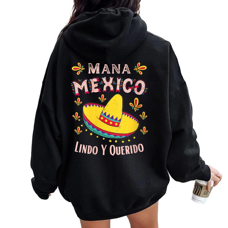 Mana Mexico Lindo Y Querido Women Oversized Hoodie Back Print