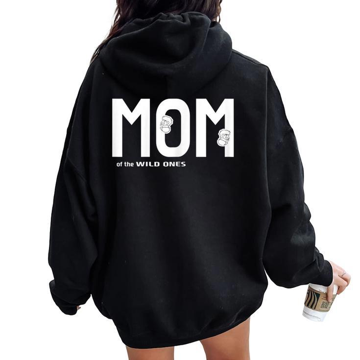 Mom Proud Mother Gag Parenting Women Oversized Hoodie Back Print