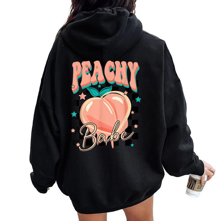 Peachy Babe Inspirational Women's Graphic Women Oversized Hoodie Back Print