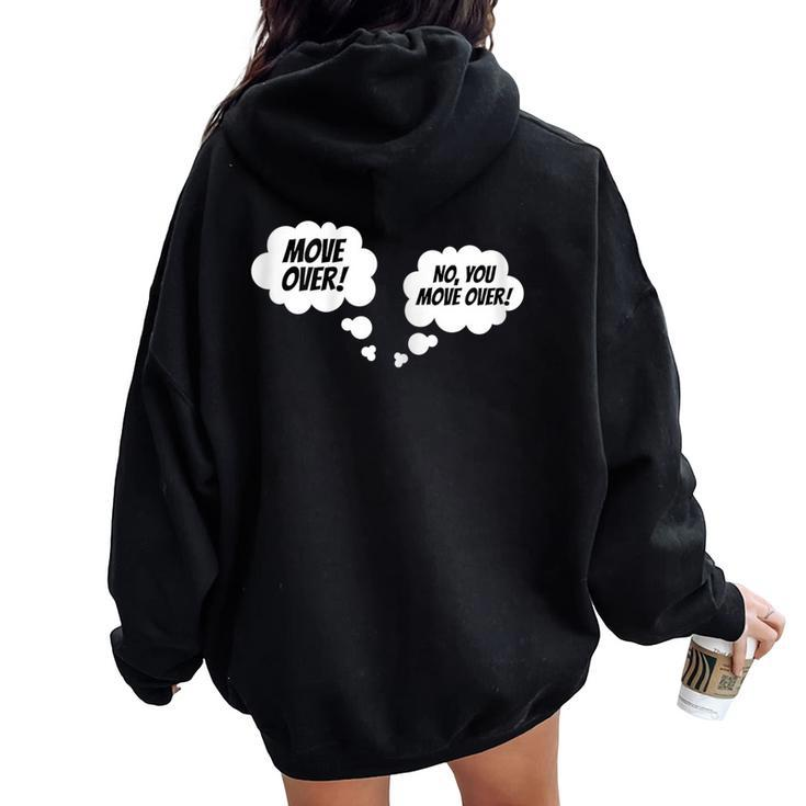 Pregnancy Announcement Future Mom Expecting Parents Dad Women Oversized Hoodie Back Print