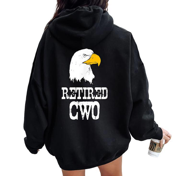 Retired Chief Warrant Officer Cwo-3 Military 2019 T Women Oversized Hoodie Back Print