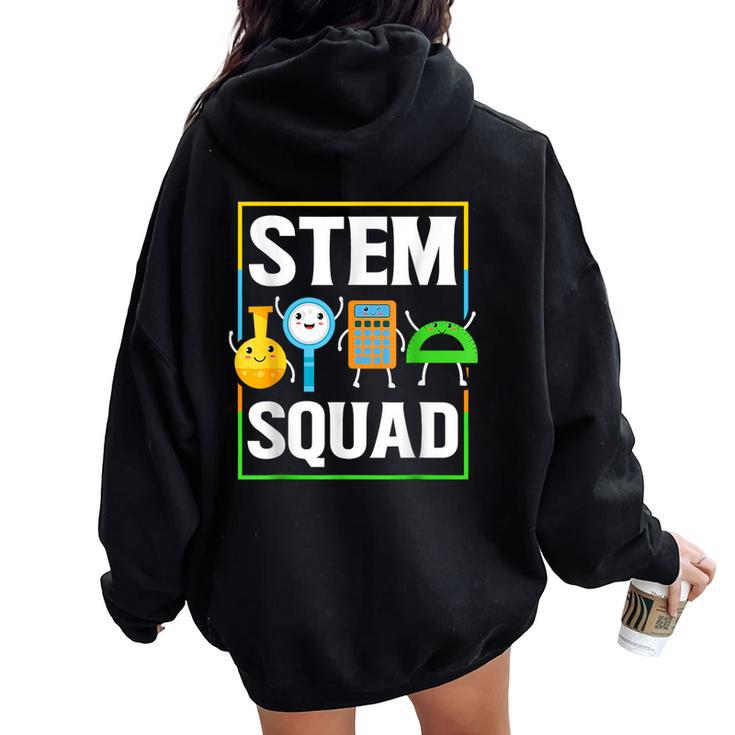Science Technology Stem Teacher Lover Back To School Women Oversized Hoodie Back Print