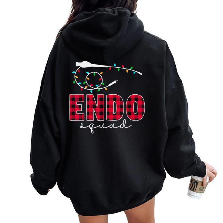 Endo Squad Endoscopy Endo Nurse Tech Christmas Women Oversized Hoodie Back Print