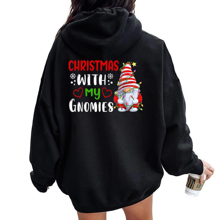 Gnome Family Christmas For Gnomies Xmas Women Oversized Hoodie Back Print