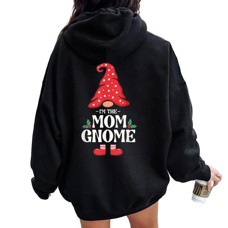 The Mom Gnome Family Matching Group Christmas Women Oversized Hoodie Back Print