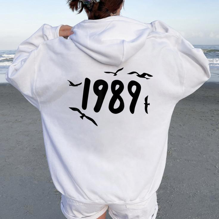 1989 Seagulls For Women Oversized Hoodie Back Print