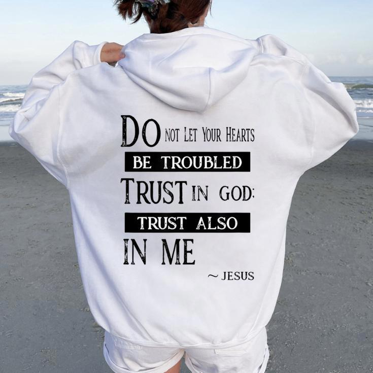 Christian T Faith Bible Quote T Women Oversized Hoodie Back Print