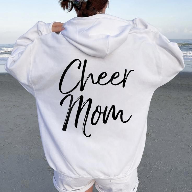 Cute Cheerleader Mother Apparel For Cheer Mom Women Oversized Hoodie Back Print