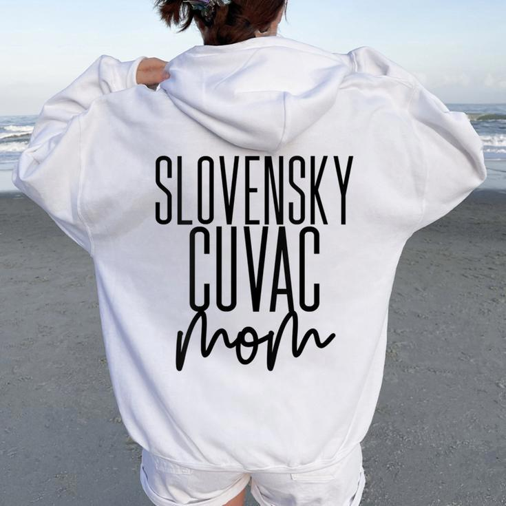 Slovensky Cuvac Mom Slovak Dog Women Oversized Hoodie Back Print