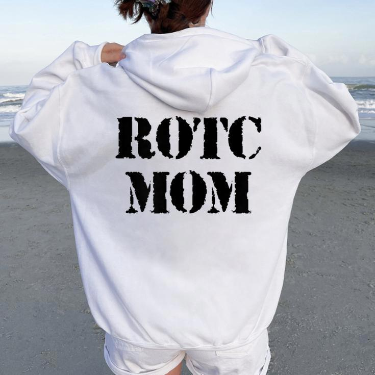 Veterans Rotc Mom Military Women Oversized Hoodie Back Print