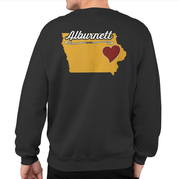 Alburnett Iowa Ia Usa Cute Souvenir Merch Us City State Sweatshirt Back Print