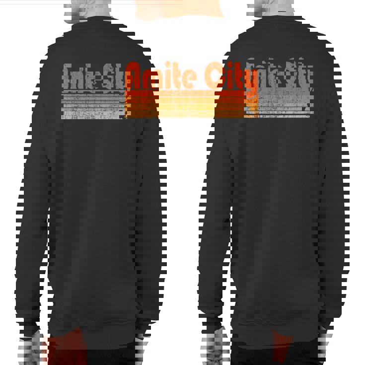 Amite City Louisiana Retro 80S Style Sweatshirt Back Print