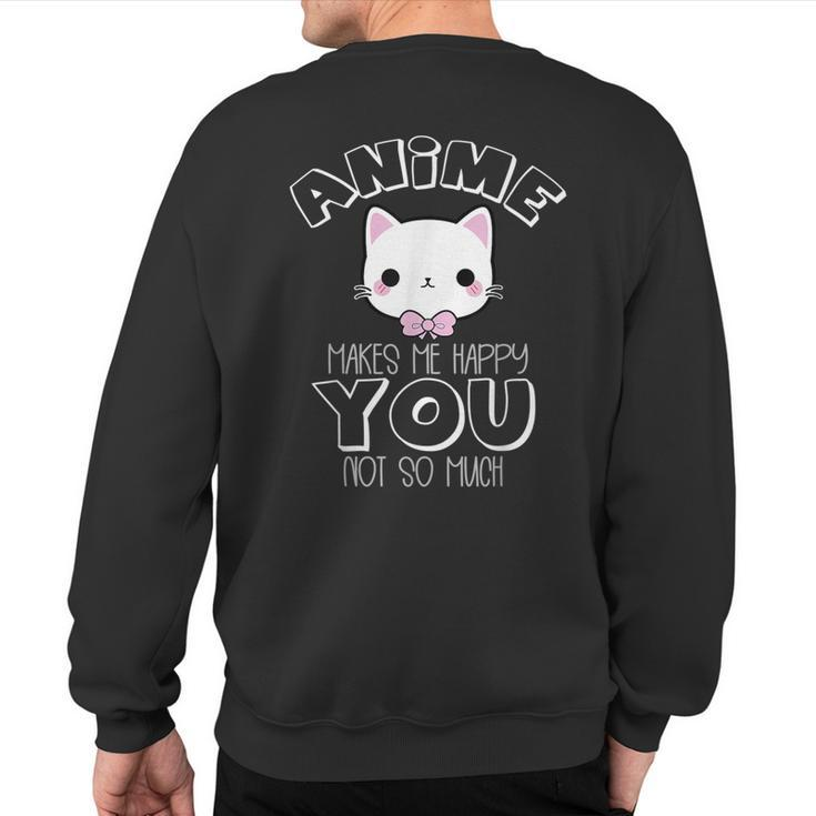 Anime Apparel Anime Merchandise Anime Sweatshirt Back Print