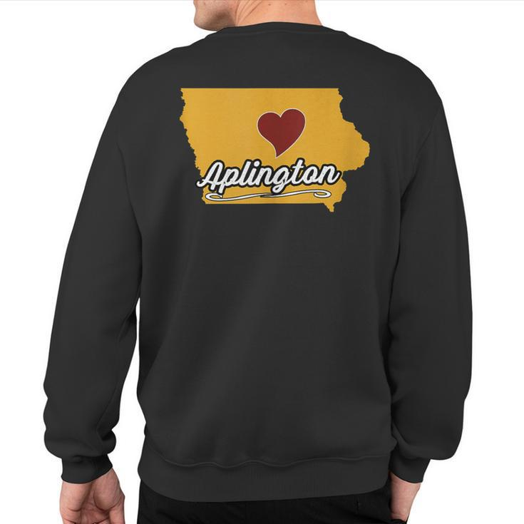 Aplington Iowa Ia Usa Cute Souvenir Merch Us City State Sweatshirt Back Print