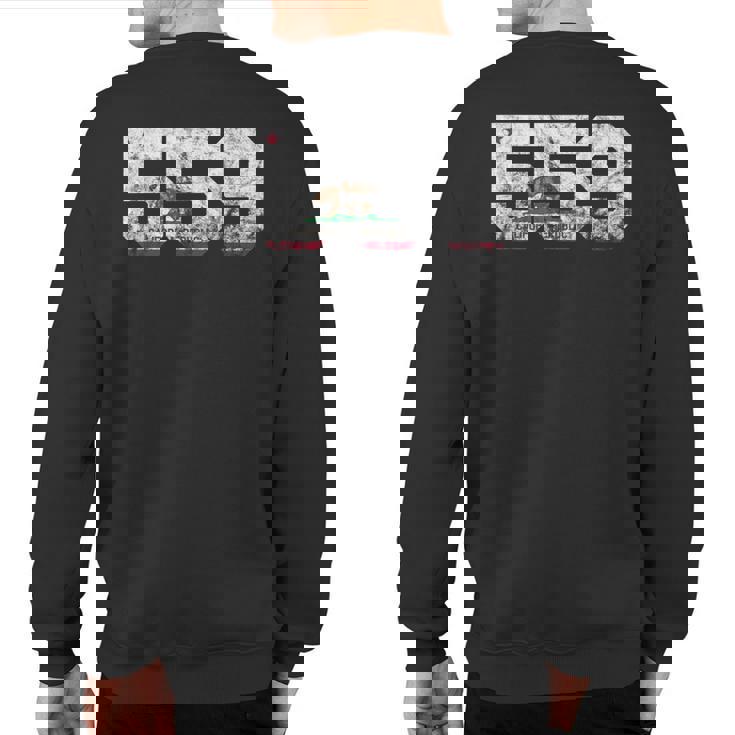 Area Code 559 Fresno California Sweatshirt Back Print