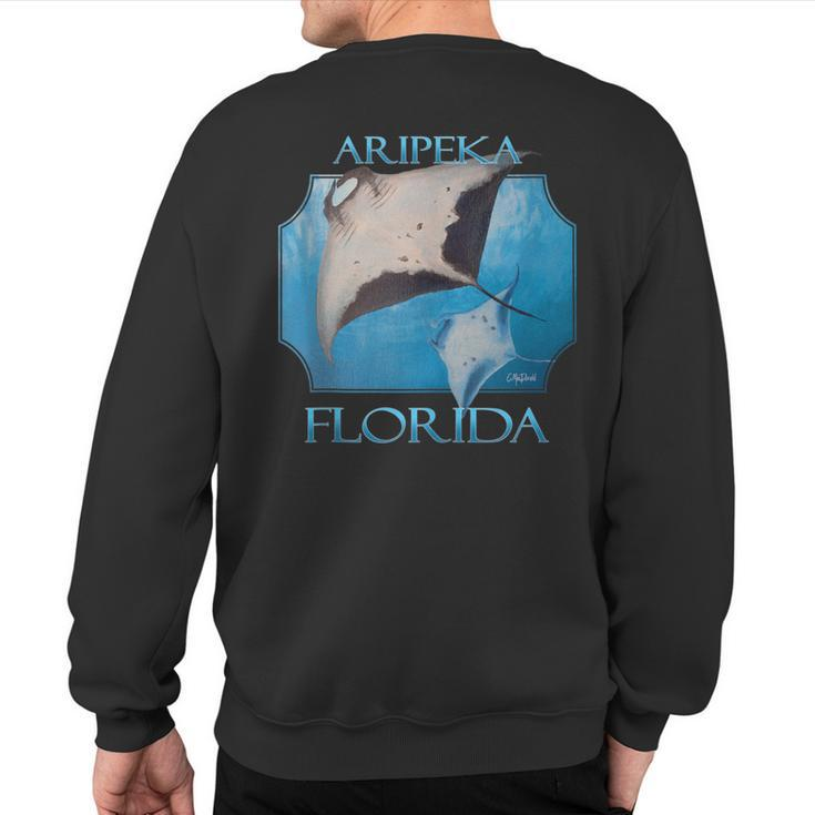 Aripeka Florida Manta Rays Ocean Sea Rays Sweatshirt Back Print
