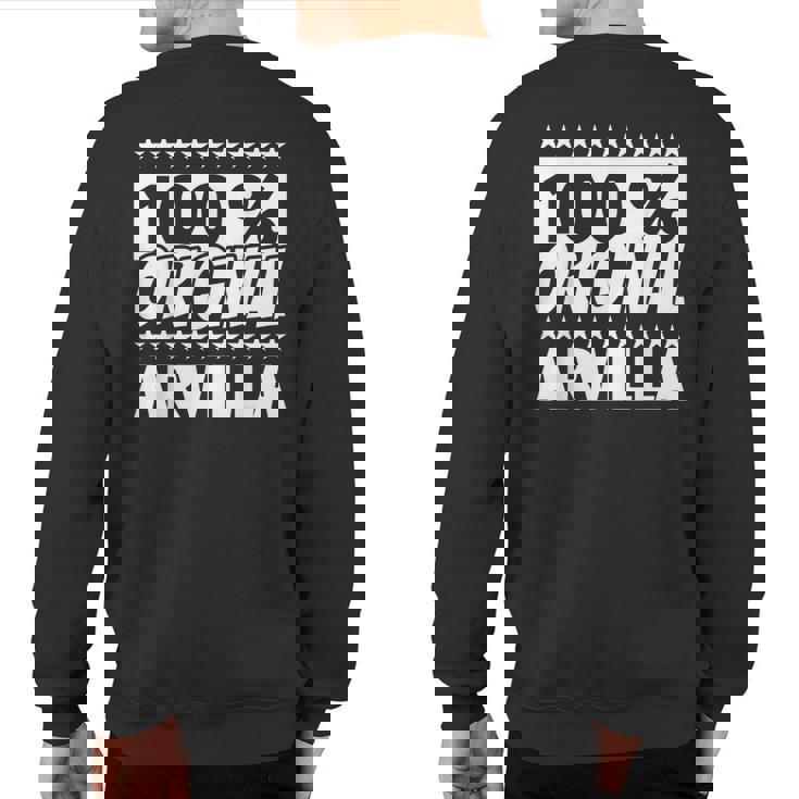 Arvilla First Name Sweatshirt Back Print