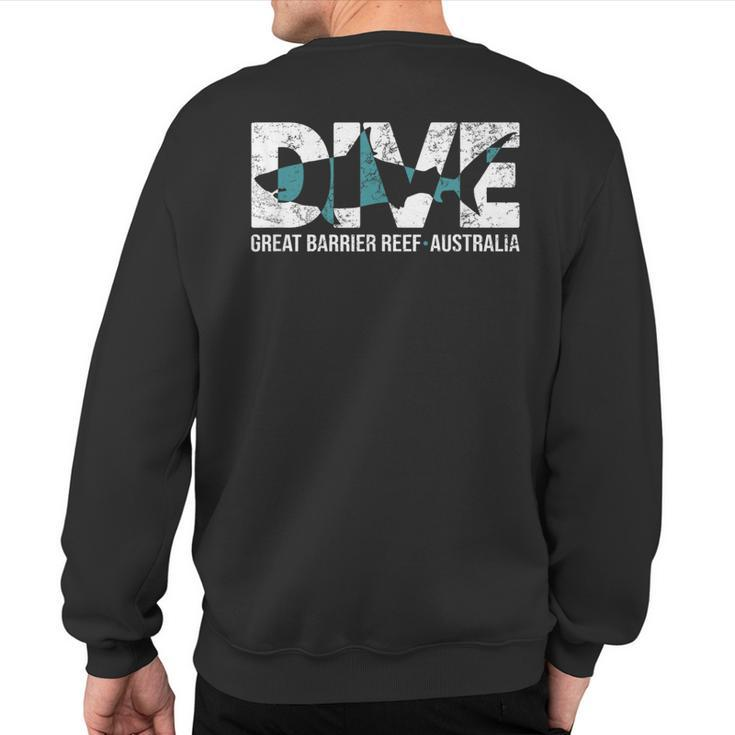 Australia Scuba Diving Great Barrier Reef Dive Sweatshirt Back Print