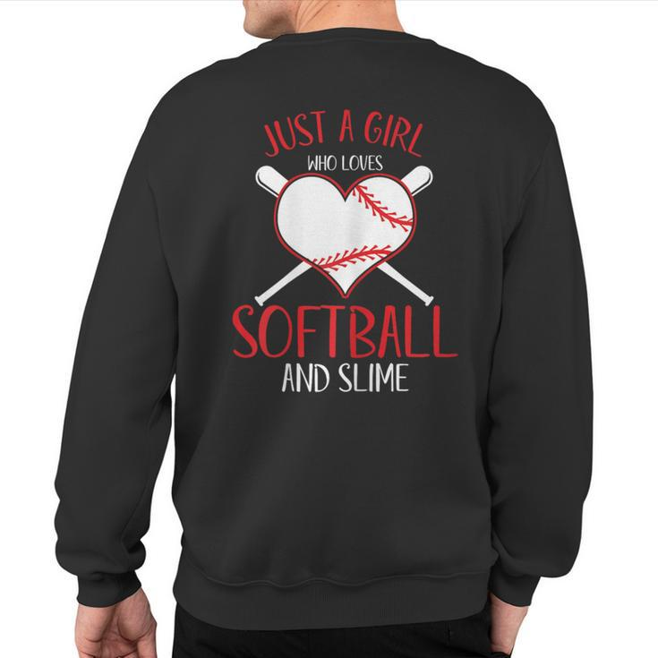 Baseball Softball Player Laughter Play Smile Sweatshirt Back Print